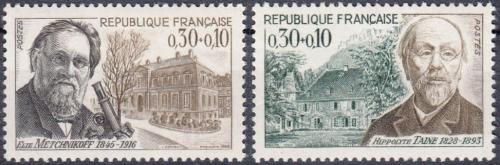 Potovn znmky Francie 1966 Osobnosti Mi# 1554-55