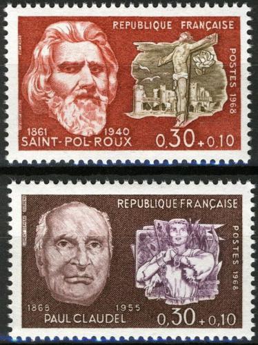 Potovn znmky Francie 1968 Osobnosti Mi# 1629-30