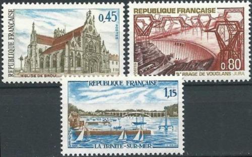 Potovn znmky Francie 1969 Turistick zajmavosti Mi# 1651-53