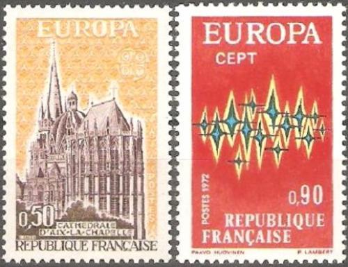 Potovn znmky Francie 1972 Evropa CEPT Mi# 1788-89