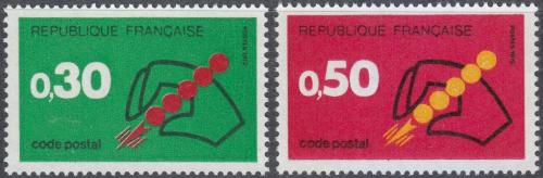 Potovn znmky Francie 1972 Uveden PS Mi# 1795-96