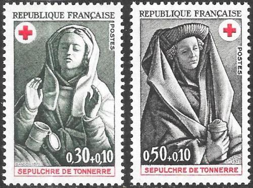 Potovn znmky Francie 1973 erven k, umn Mi# 1859-60 - zvtit obrzek