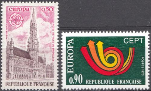 Potovn znmky Francie 1973 Evropa CEPT Mi# 1826-27