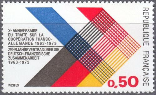 Potovn znmky Francie 1973 Spoluprce s Nmeckem, 10. vro Mi# 1819 - zvtit obrzek