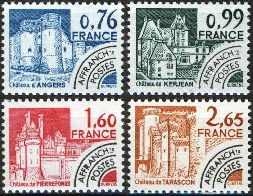 Potovn znmky Francie 1980 Historick stavby Mi# 2187-90