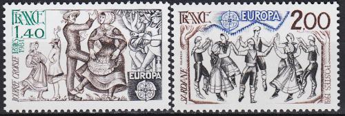 Poštovní známky Francie 1981 Evropa CEPT, folklór Mi# 2259-60