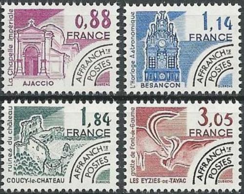 Potovn znmky Francie 1981 Historick stavby Mi# 2241-44