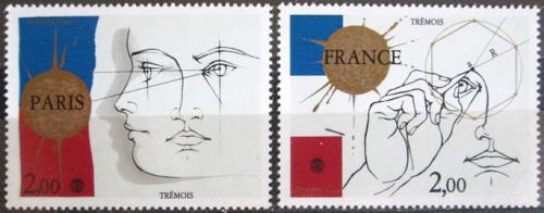 Potovn znmky Francie 1981 Vstava PHILEXFRANCE Mi# 2262-63