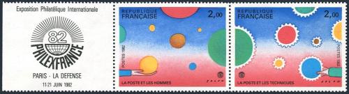 Potovn znmky Francie 1982 Vstava PHILEXFRANCE Mi# 2321-22 Kat 8