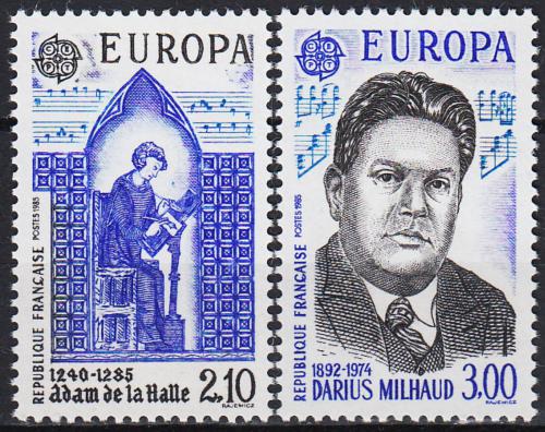 Poštovní známky Francie 1985 Evropa CEPT, rok hudby Mi# 2497-98