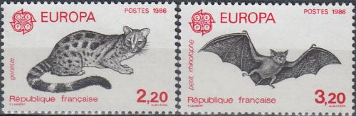 Poštovní známky Francie 1986 Evropa CEPT, ochrana pøírody Mi# 2546-47 Kat 5€