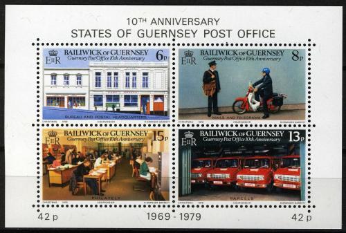 Poštovní známky Guernsey 1979 Poštovní služby Mi# Block 2