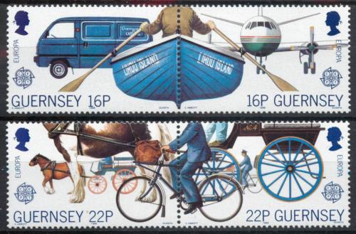 Poštovní známky Guernsey 1988 Evropa CEPT, doprava a komunikace Mi# 417-20 