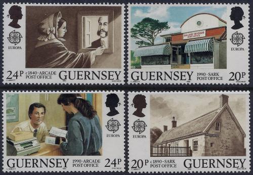 Poštovní známky Guernsey 1990 Evropa CEPT, pošta Mi# 483-86