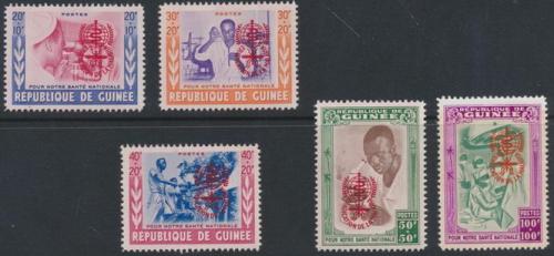 Potovn znmky Guinea 1962 Boj proti malrii Mi# IV-VIII Kat 20 	 - zvtit obrzek