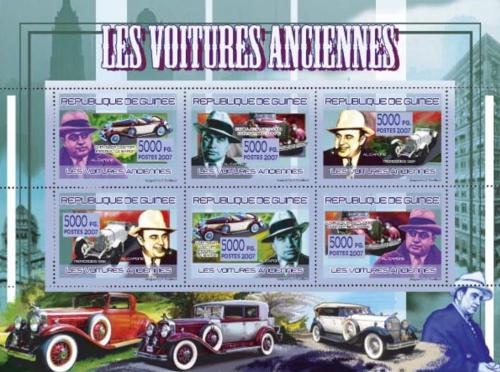 Poštovní známky Guinea 2007 Historické automobily Mi# 5199-5204 Kat 8.50€