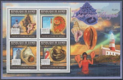 Poštovní známky Guinea 2008 Mušle a majáky Mi# 8289-92 Kat 12€