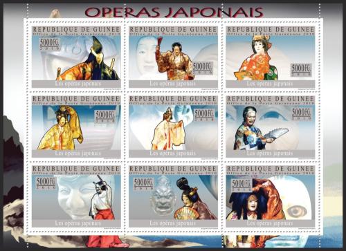 Poštovní známky Guinea 2010 Japonská opera Mi# 7259-67 Kat 18€