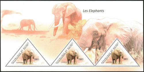 Poštovní známky Guinea 2011 Sloni Mi# Block 1999 Kat 18€