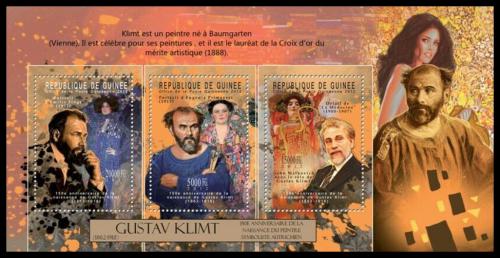 Poštovní známky Guinea 2012 Umìní, Gustav Klimt Mi# 9328-30 Kat 16€ 