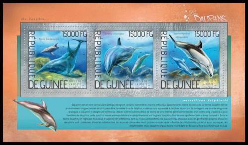 Poštovní známky Guinea 2014 Delfíni Mi# 10391-93 Kat 18€