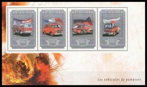 Poštovní známky Guinea 2014 Hasièská auta Mi# 10892-95 Kat 20€