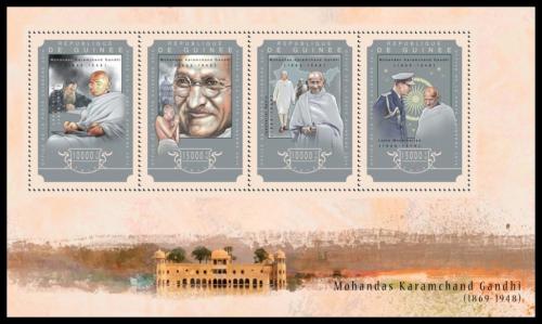 Poštovní známky Guinea 2014 Mahátma Gándhí Mi# 10857-60 Kat 20€