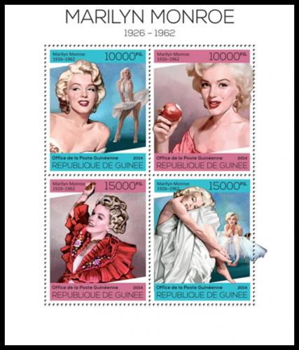 Potovn znmky Guinea 2014 Marilyn Monroe Mi# 10227-30 Kat 20