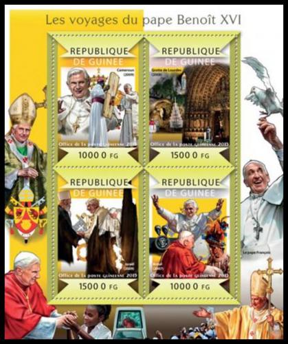Potovn znmky Guinea 2015 Cesty papee Benedikta XVI. Mi# 10992-95 Kat 20
