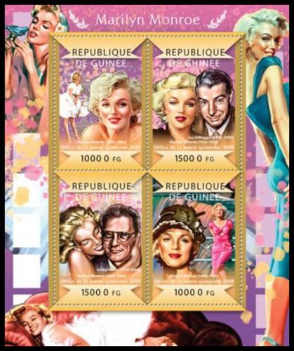 Poštovní známky Guinea 2015 Marilyn Monroe Mi# 10972-75 Kat 20€ 