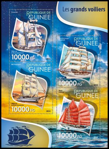 Poštovní známky Guinea 2015 Plachetnice Mi# 11458-61 Kat 16€