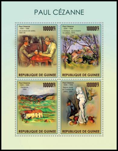 Potovn znmky Guinea 2015 Umn, Paul Czanne Mi# 11303-06 Kat 16