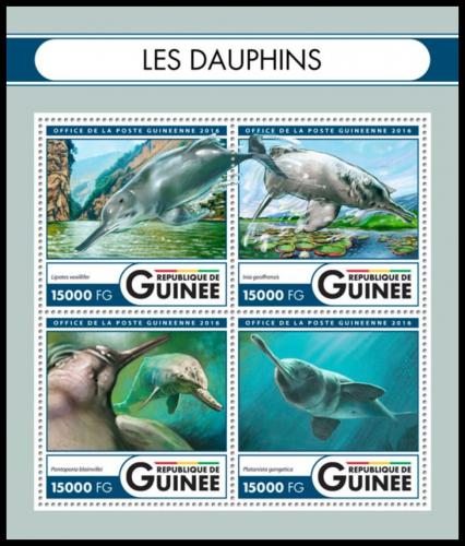 Potovn znmky Guinea 2016 Delfni Mi# 12056-59 Kat 24 - zvtit obrzek
