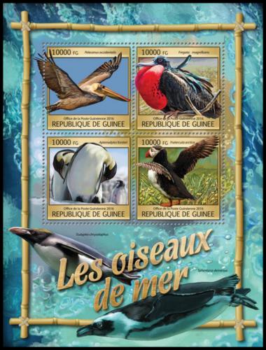Poštovní známky Guinea 2016 Moøští ptáci Mi# 11806-09 Kat 16€