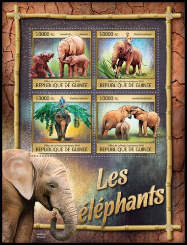 Poštovní známky Guinea 2016 Sloni Mi# 11851-54 Kat 16€ 