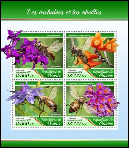 Potovn znmky Guinea 2017 Vely a orchideje Mi# 12540-43 Kat 20 - zvtit obrzek