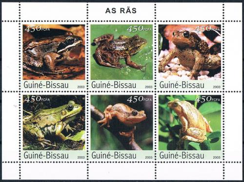 Poštovní známky Guinea-Bissau 2003 Žáby Mi# 2458-63 Kat 11€