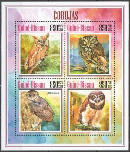 Poštovní známky Guinea-Bissau 2013 Sovy Mi# 6981-84 Kat 14€