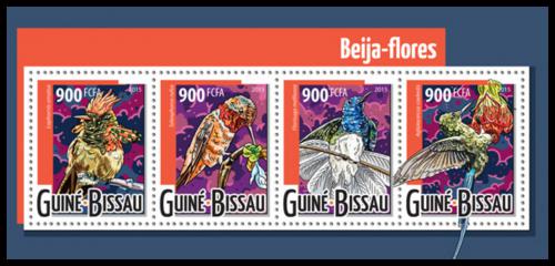 Potovn znmky Guinea-Bissau 2015 Kolibci Mi# 7967-70 Kat 14 - zvtit obrzek
