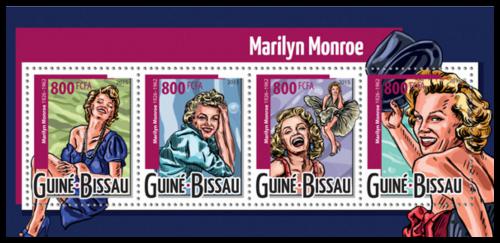 Potovn znmky Guinea-Bissau 2015 Marilyn Monroe Mi# 7991-94 Kat 13