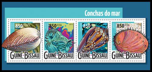 Poštovní známky Guinea-Bissau 2015 Mušle Mi# 7943-46 Kat 13€