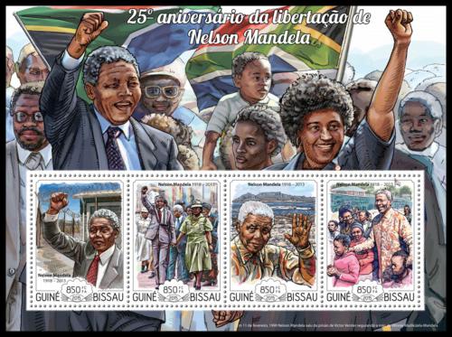 Poštovní známky Guinea-Bissau 2015 Nelson Mandela Mi# 7664-67 Kat 14€