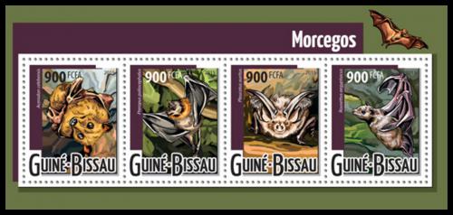 Poštovní známky Guinea-Bissau 2015 Netopýøi Mi# 7963-66 Kat 14€