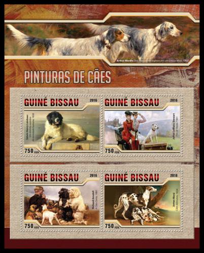 Potovn znmky Guinea-Bissau 2016 Umn, psi Mi# 8609-12 Kat 11 - zvtit obrzek