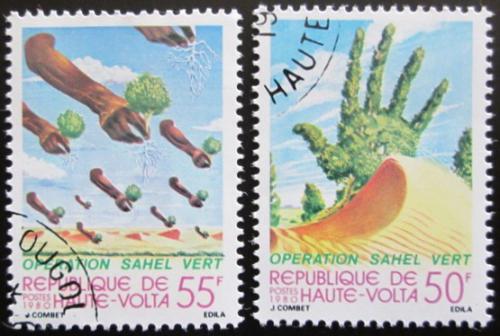 Potovn znmky Horn Volta 1980 Rekultivace Sahary Mi# 793-94 - zvtit obrzek