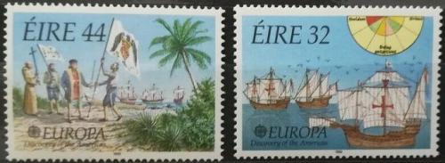 Poštovní známky Irsko 1992 Evropa CEPT, objevení Ameriky Mi# 792-93