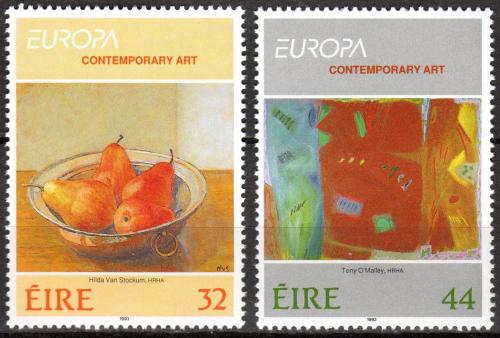 Poštovní známky Irsko 1993 Evropa CEPT, moderní umìní Mi# 825-26