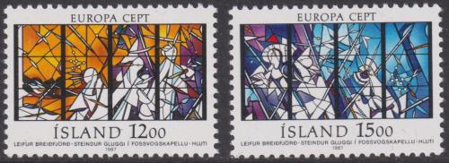 Poštovní známky Island 1987 Evropa CEPT, moderní architektura Mi# 665-66