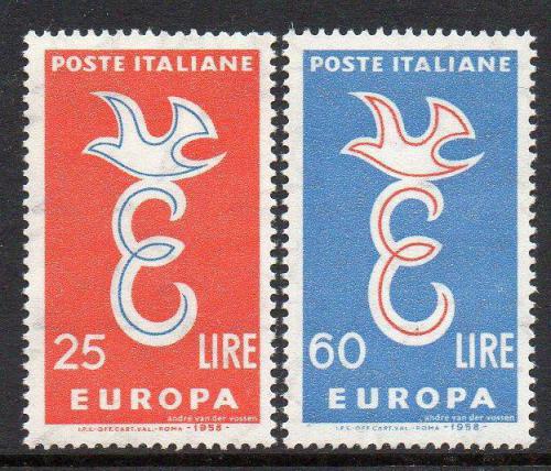 Poštovní známky Itálie 1958 Evropa CEPT Mi# 1016-17