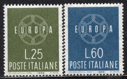 Poštovní známky Itálie 1959 Evropa CEPT Mi# 1055-56